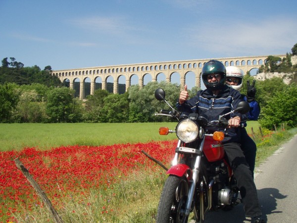 The magnificent aqueduct at Roquefavor which carries the canal de Marseille